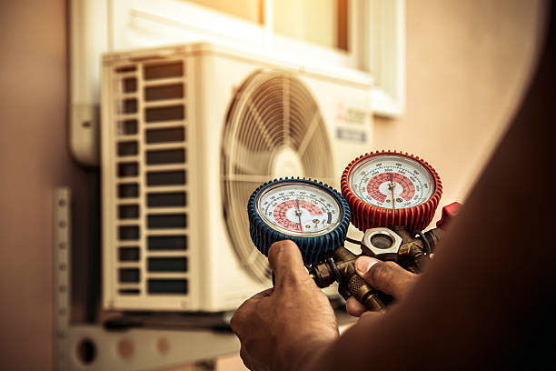 Professional Heat Pump Repair technician working in Mayville, MI